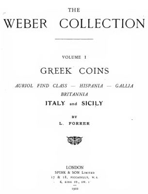 1922 Forrer - Greek Coins